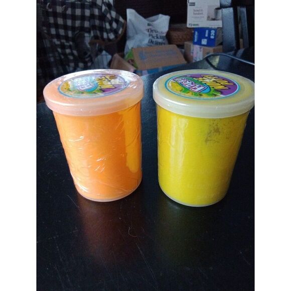 2 Flarp Noise Putty Neon Orange & Neon Yellow - Picture 2 of 4
